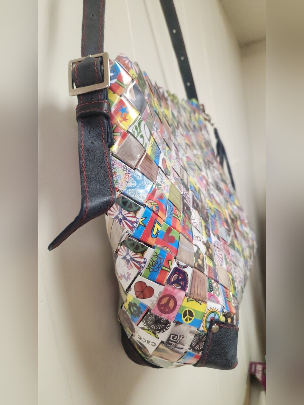 Upcycled Nahui Ollin Handmade Origami Shoulderbag Brand New!! - Picture 4 of 15